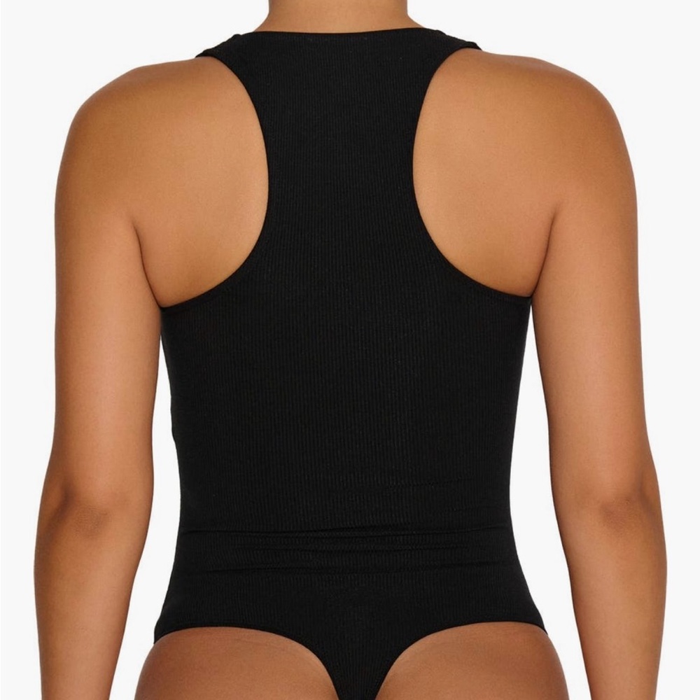 Naked Wardrobe Baby Snatched Racerback Ribbed Bodysuit - Picture 2 of 8